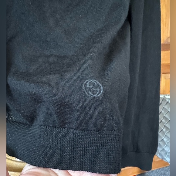 NWT Gucci XL Cashmere fine rib black turtleneck sweater - Picture 14 of 16